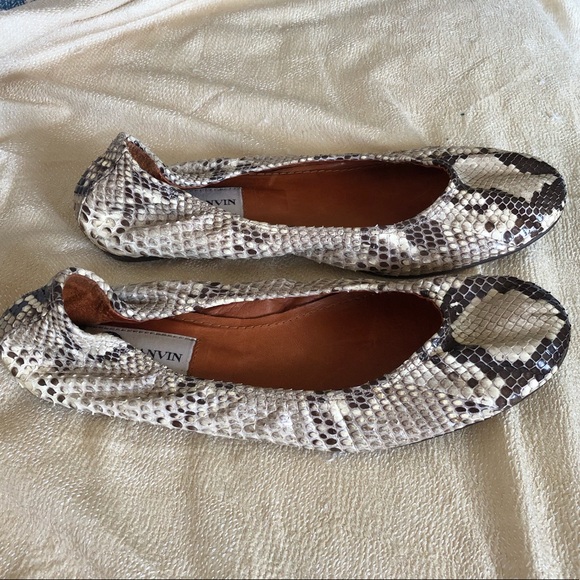 Lanvin python ballerina flats. - Picture 3 of 6